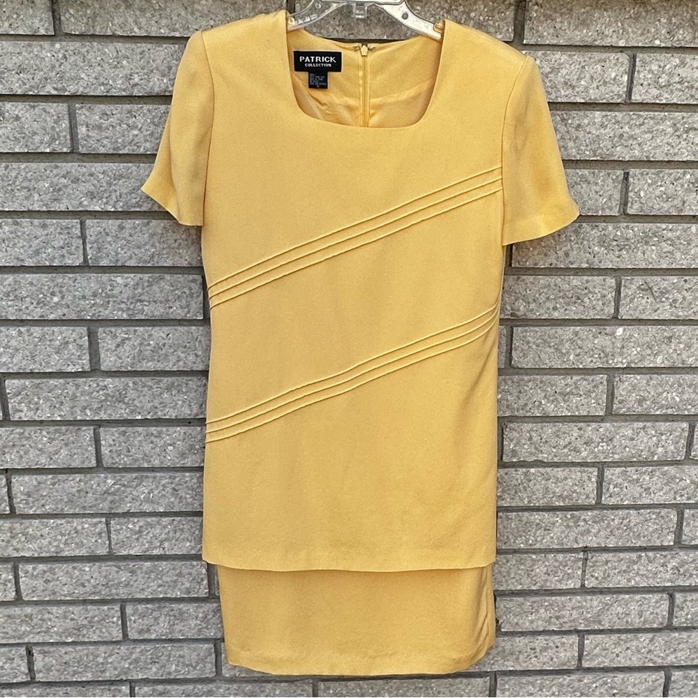 100% Silk Easter Spring Patrick Collection Dress … - image 1